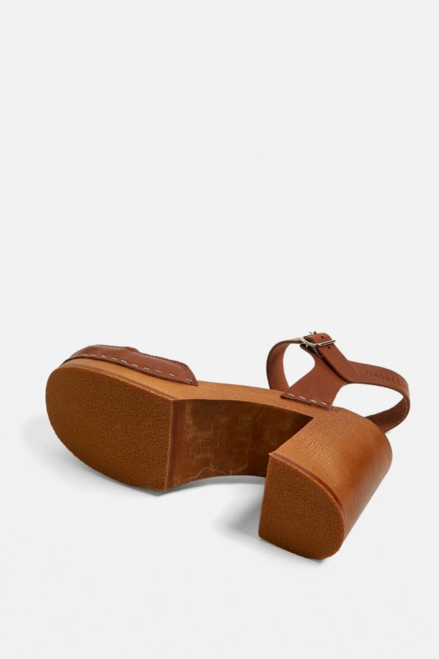 Swedish Hasbeens Marit Tan Heeled Sandals #5