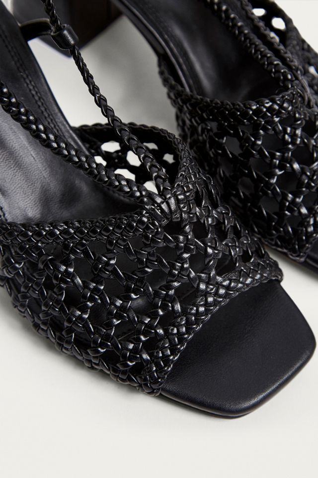 UO Helena Woven Block Heel Sandals #2