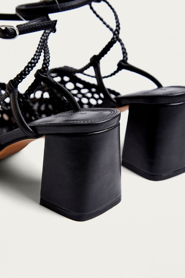 UO Helena Woven Block Heel Sandals #3
