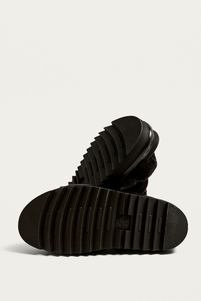 Dr. Martens Yelena Black Fluffy Sandals #4