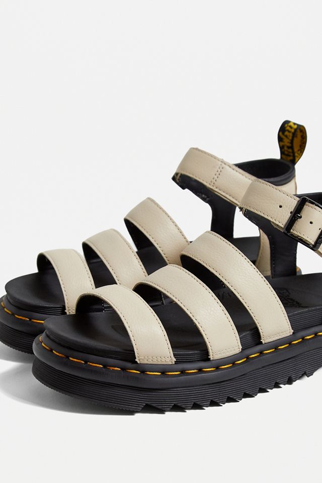 Dr. Martens - Sandales en cuir Blaire beige Pisa #4