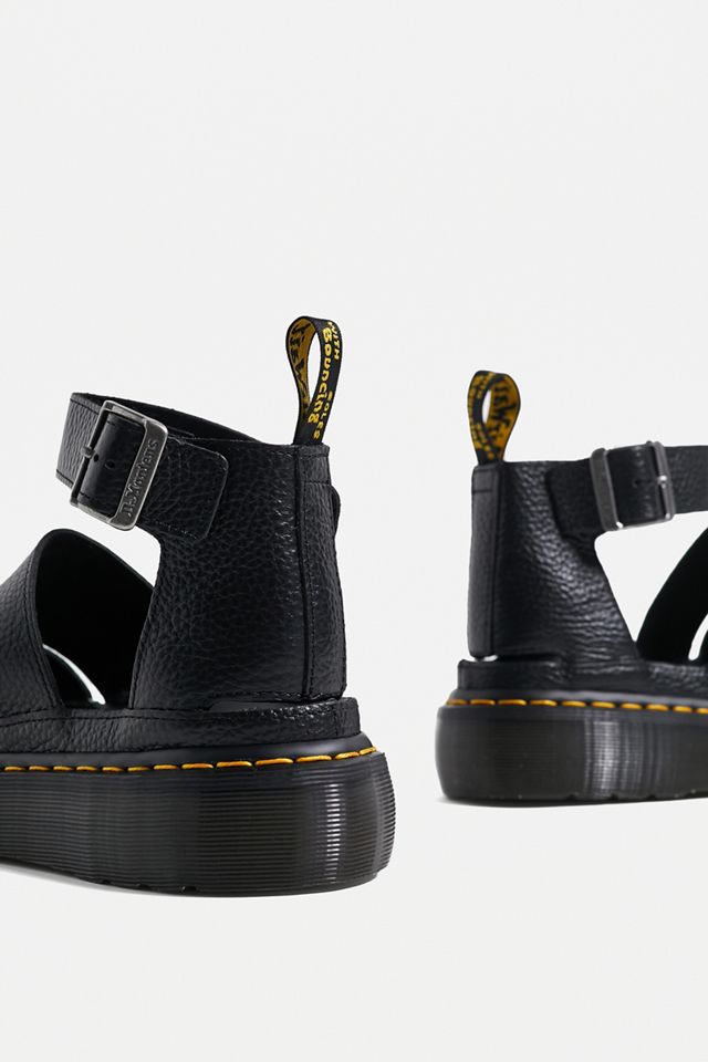 Dr. Martens Clarissa II Quad - Sandali Platform Gladiatore Hardware Nappa Fresata