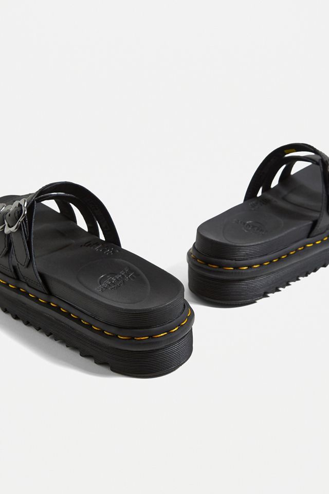 Dr. Martens BLAIRE QUAD - Sandali con plateau - black hydro/nero - Zalando
