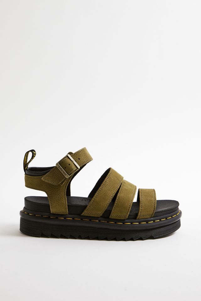 Dr. Martens Blaire Olive Leather Sandals Urban Outfitters DE