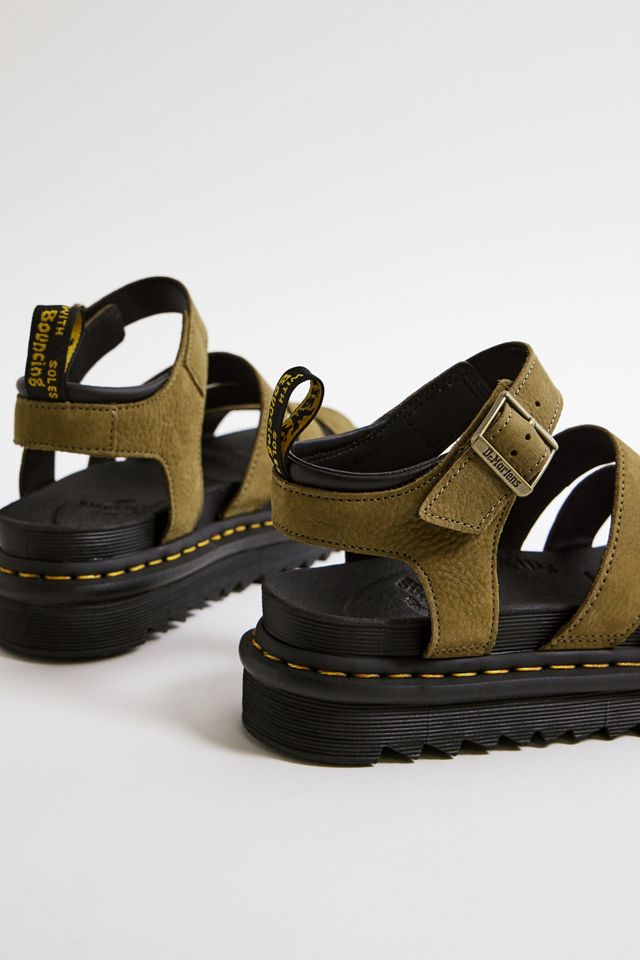Dr. Martens Blaire Olive Leather Sandals #3