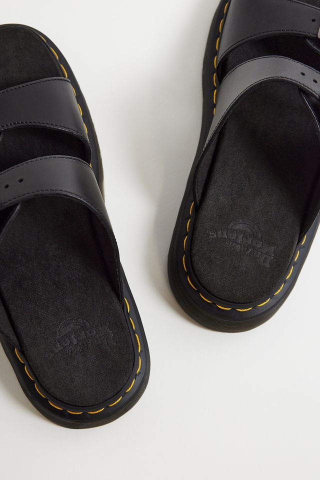 Dr. Martens Black Josef Leather Buckle Slide Sandals #4