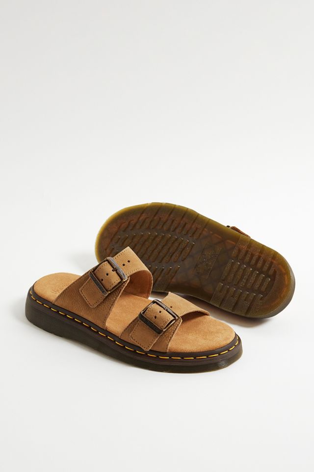 Dr. Martens Tan Josef Nubuck Leather Buckle Slide Sandals #1