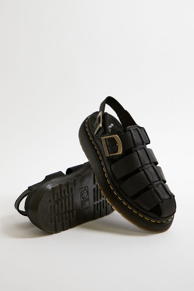 Dr Martens Black Wrenlie Fisherman Sandals #1