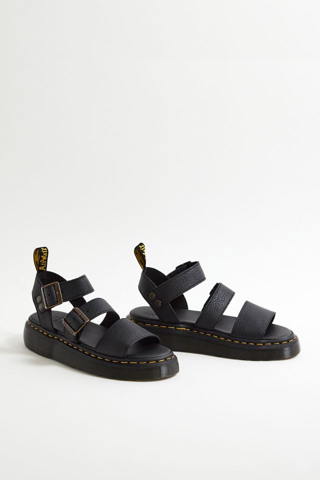 Dr. Martens Black Gryphon Quad Sandals #1
