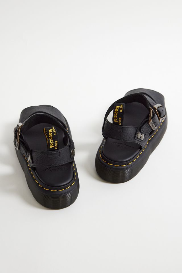Dr. Martens Black Gryphon Quad Sandals #4