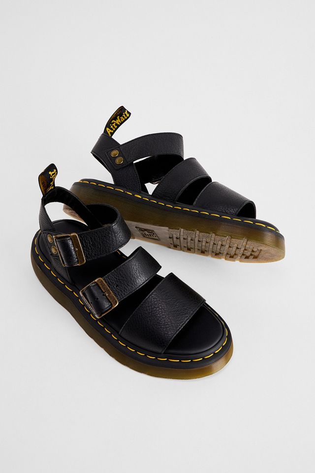 Dr. Martens Black Gryphon Quad Sandals #1