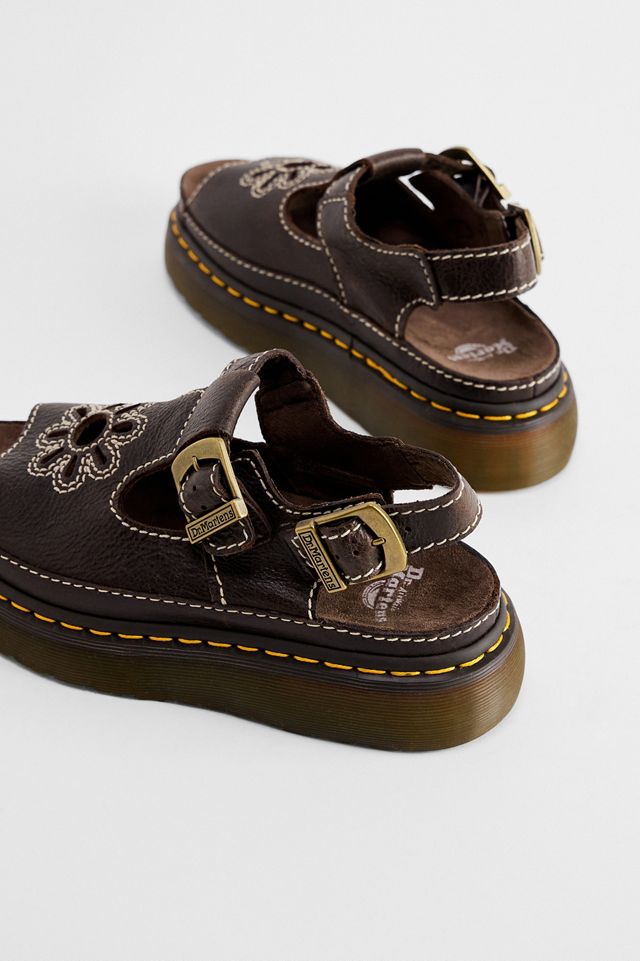 Dr. Martens Brown Dunnet Flower Sandals #4