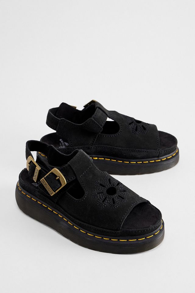Dr. Martens Black Dunnet Flower Sandals #2