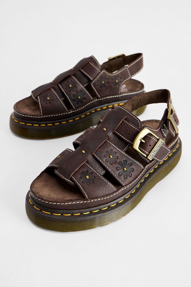 Sandalias Fisherman con Flores Wrenlie Marrones de Dr. Martens #1