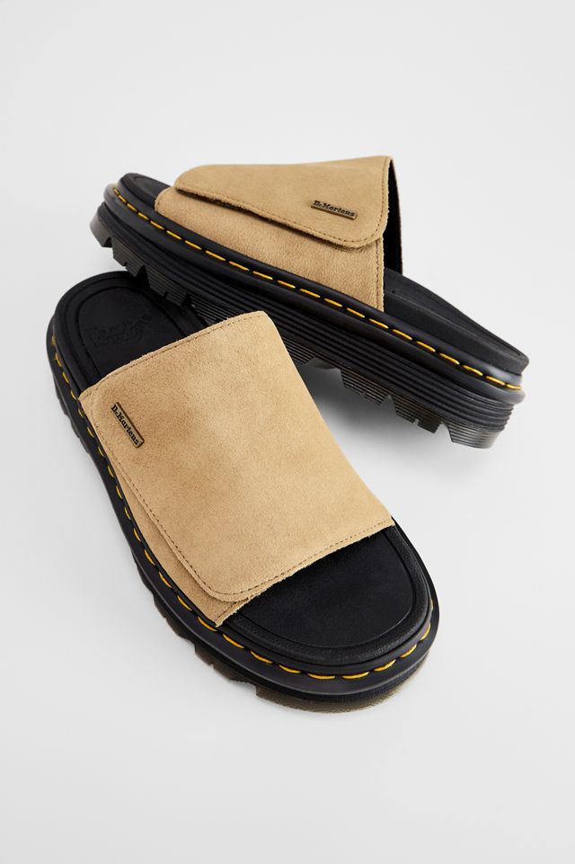 Sandales à plateforme en daim Zebzag tan Dr. Martens #1
