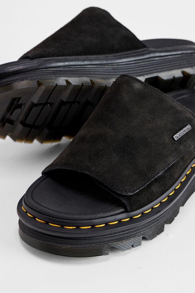 Sandales plateforme en daim Zebzag noires Dr. Martens #3