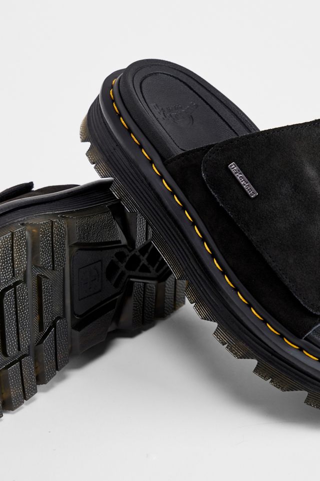 Sandales plateforme en daim Zebzag noires Dr. Martens #4