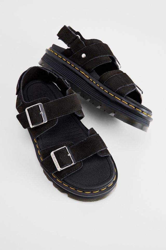 Dr. Martens Black Zebzag Sandals #1