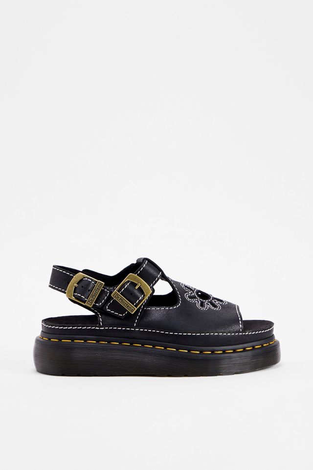 Dr. Martens Schwarze Dunnet Blumen Sandalen #2