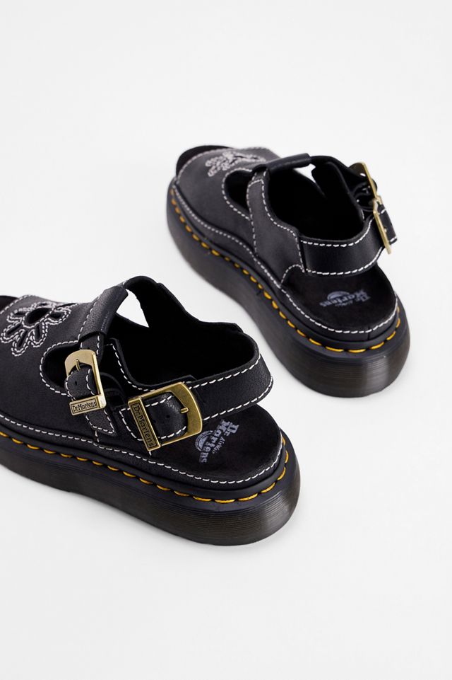 Dr. Martens Schwarze Dunnet Blumen Sandalen #4