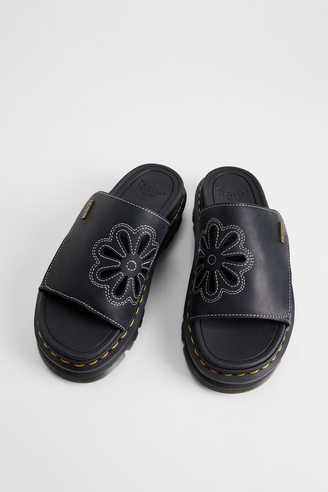 Sandales noires Zebzag Flower Dr. Martens #1