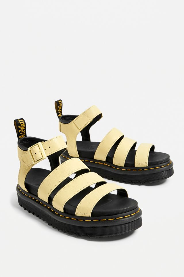 Dr martens best sale yellow sandals