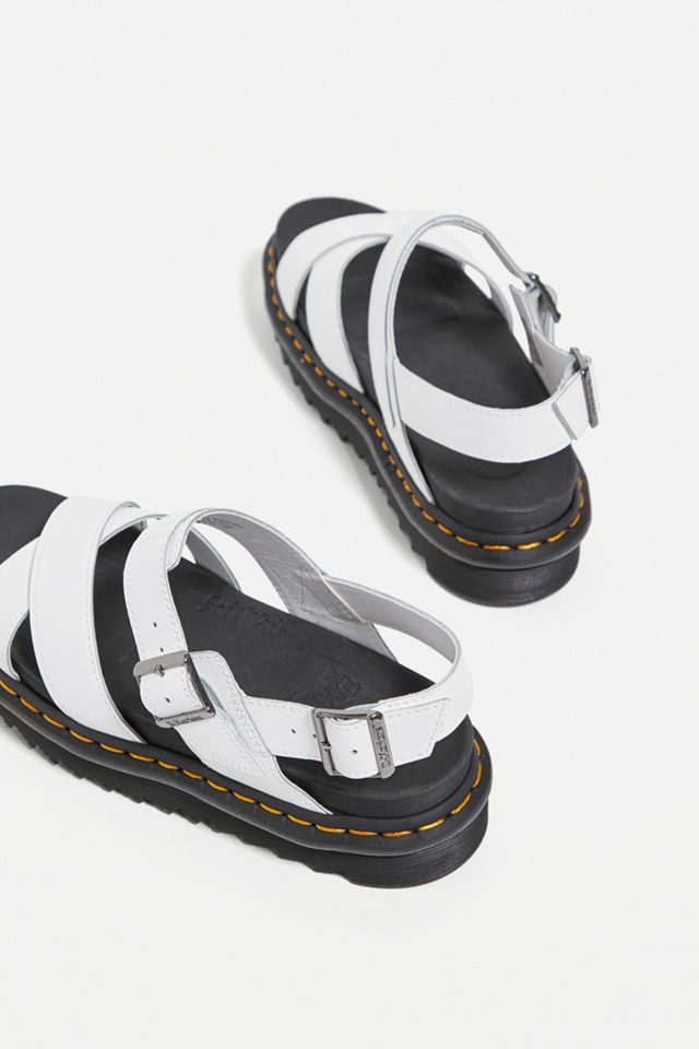Dr. Martens White Leather Voss II Strap Sandals #4