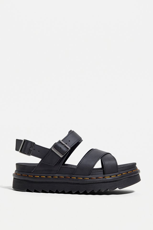 Dr. Martens Voss II Black Sandals | Urban Outfitters UK