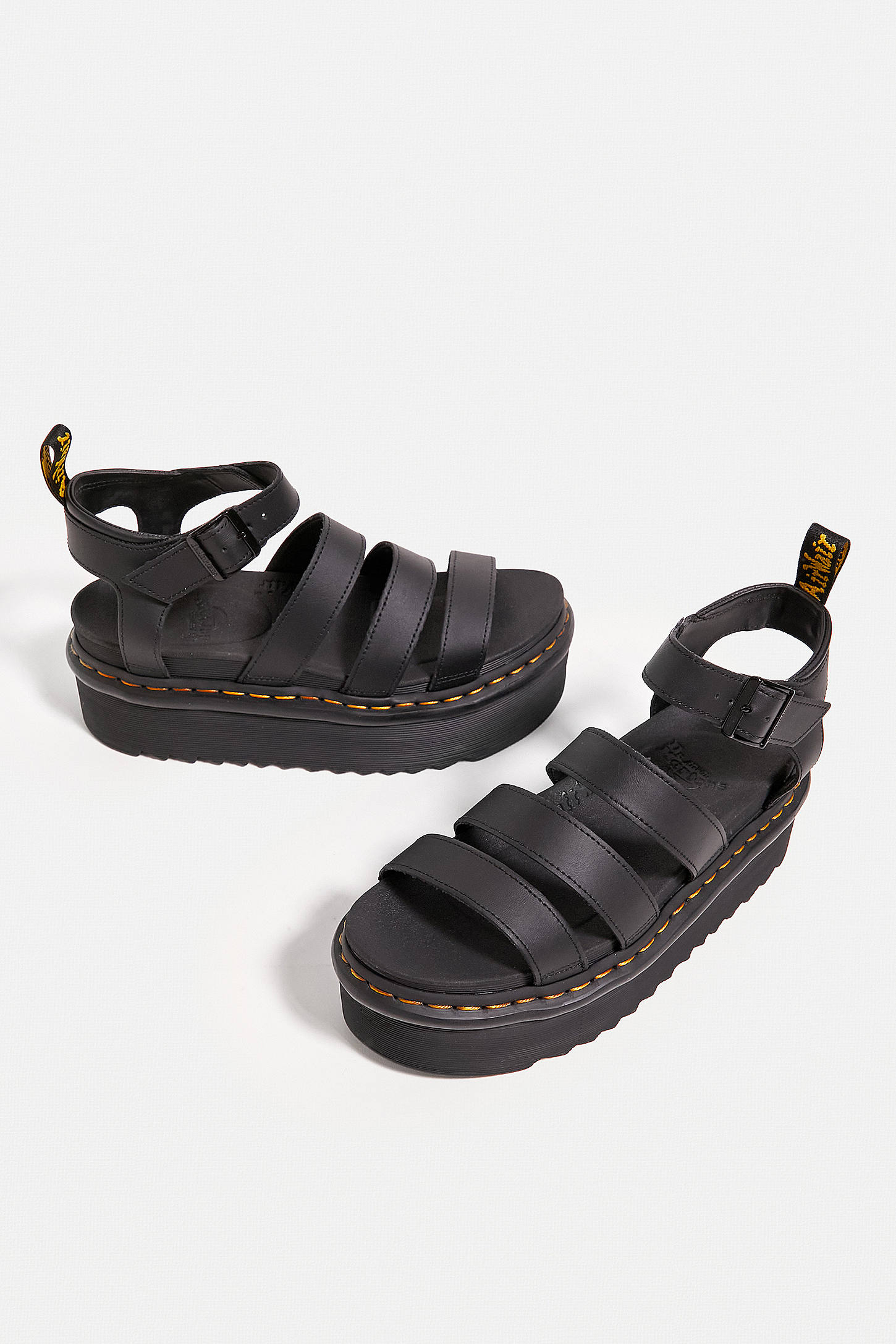 Dr. Martens Blaire Hydro Quad Black Sandals, Urban Outfitters