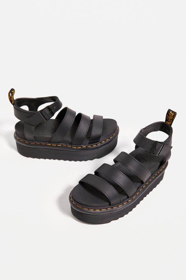 Dr. Martens Blaire Hydro Quad Black Sandals