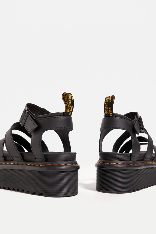 Dr. Martens Blaire Hydro Quad Black Sandals | Urban