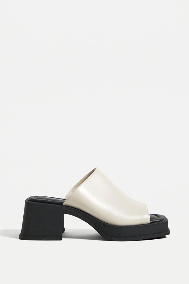 Vagabond Sandalo Slider con Tacco Hennie Bianco #2