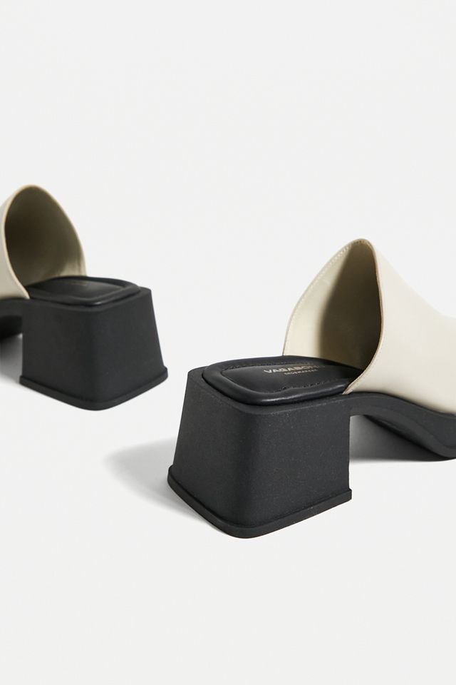 Vagabond Sandalo Slider con Tacco Hennie Bianco #3