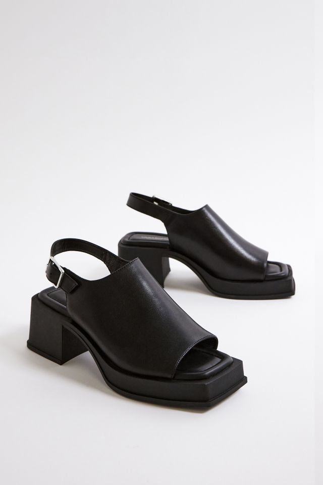 Vagabond Black Hennie Block Heel Sandals Urban Outfitters UK