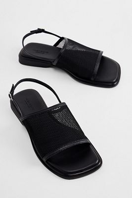 Vagabond Black Izzy Mesh Sandals