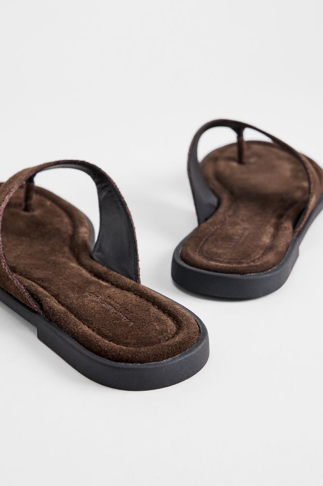 Vagabond Brown Zaida Suede Flip Flops #4