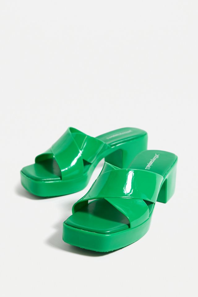 Jeffrey Campbell Sandali con plateau verde bubblegum  #1