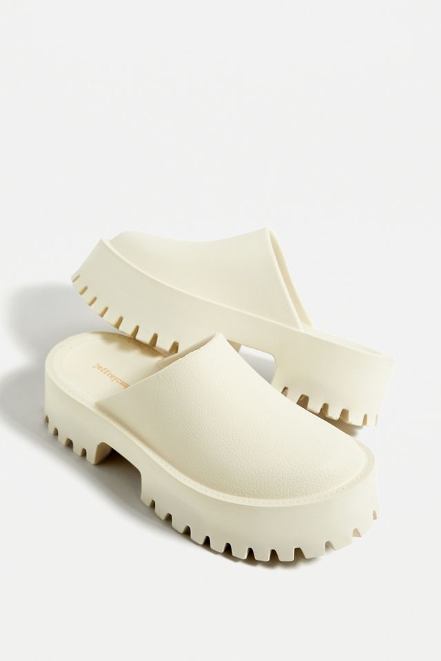 Jeffrey Campbell - Mules plateforme fermées écrus #1