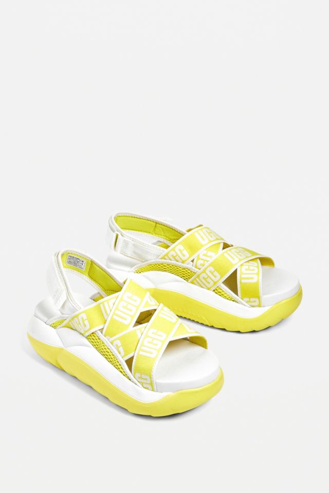 UGG LA Cloud Yellow Platform Sandals