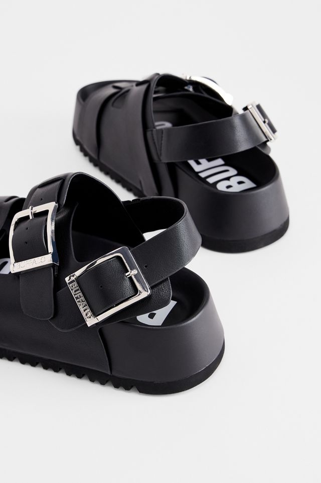 Buffalo Schwarze Jane Athena Sandalen #4