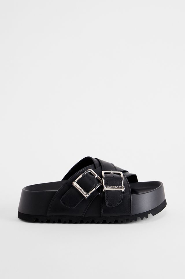 Buffalo Schwarze Jane Kreuz-Sandalen #2
