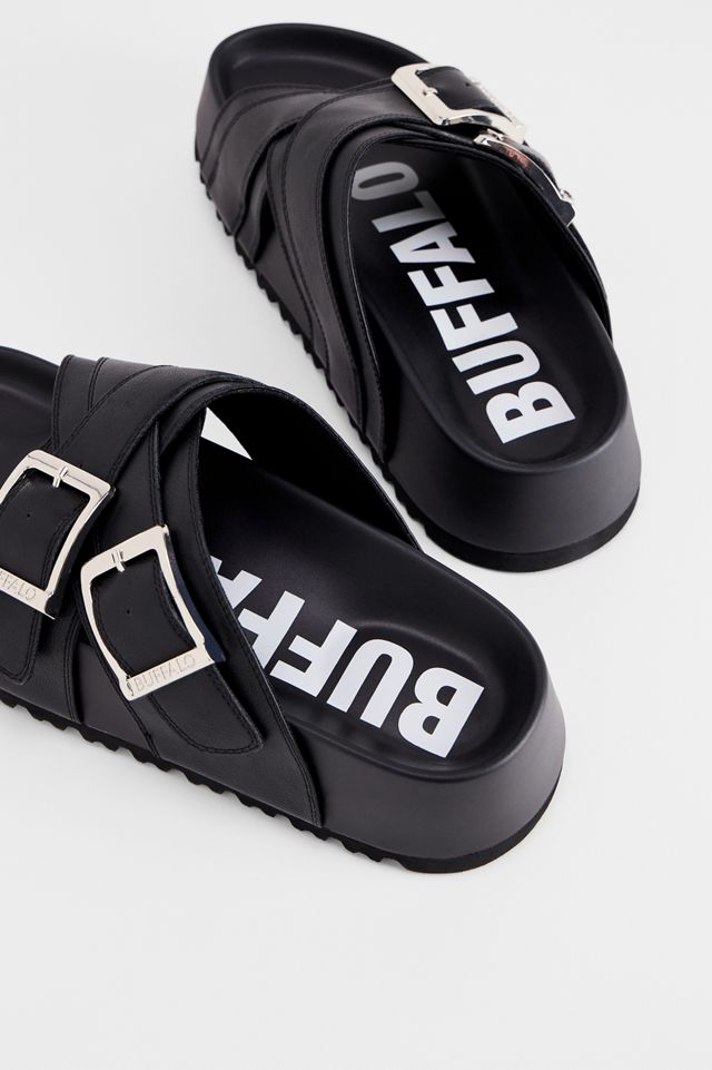 Buffalo Schwarze Jane Kreuz-Sandalen #4