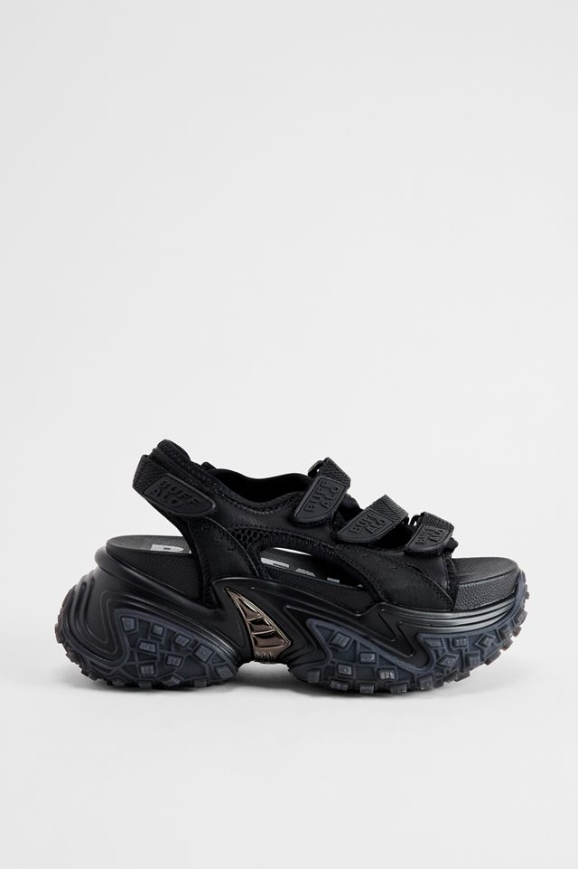 Buffalo Schwarze Cerbo Track-Sandalen #2