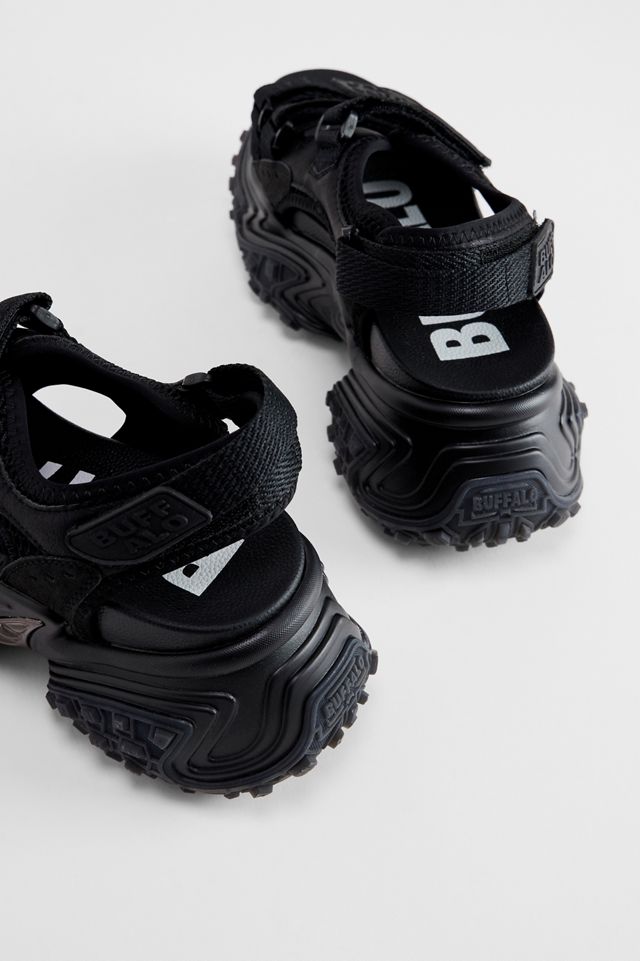 Buffalo Schwarze Cerbo Track-Sandalen #4