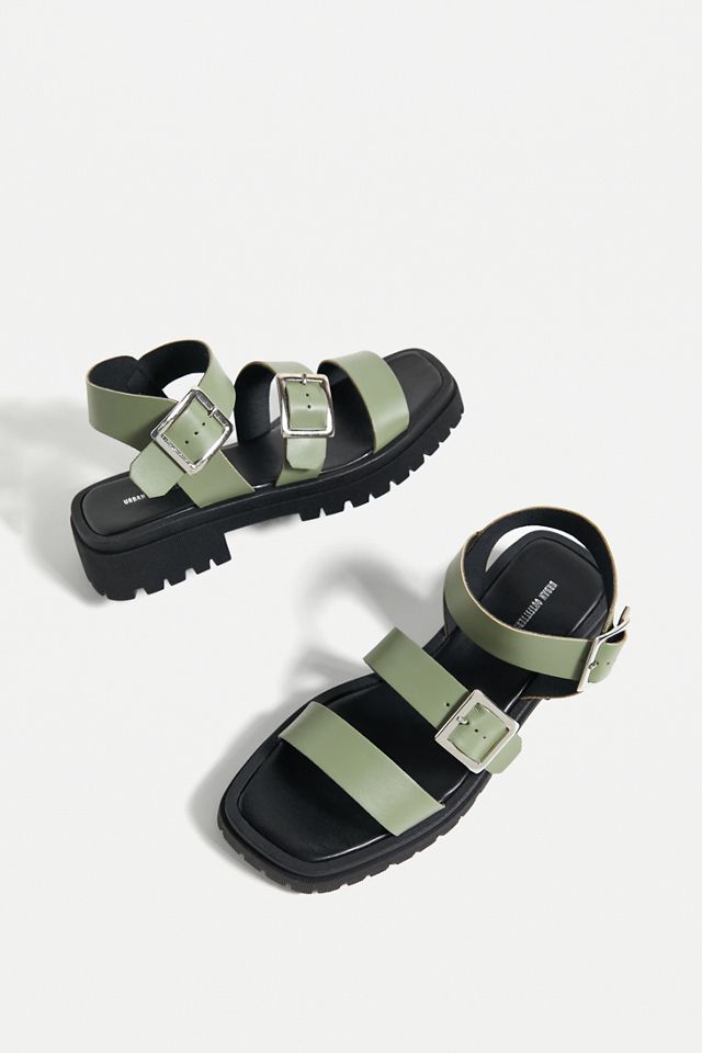 UO Sage Khaki Chunky Sandals  #1
