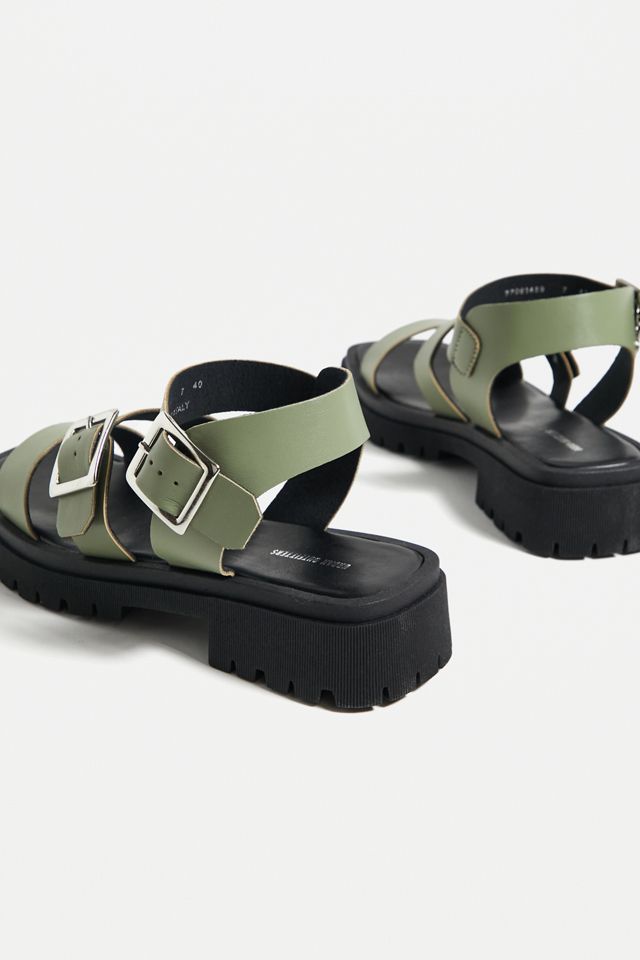 UO Sage Khaki Chunky Sandals  #4