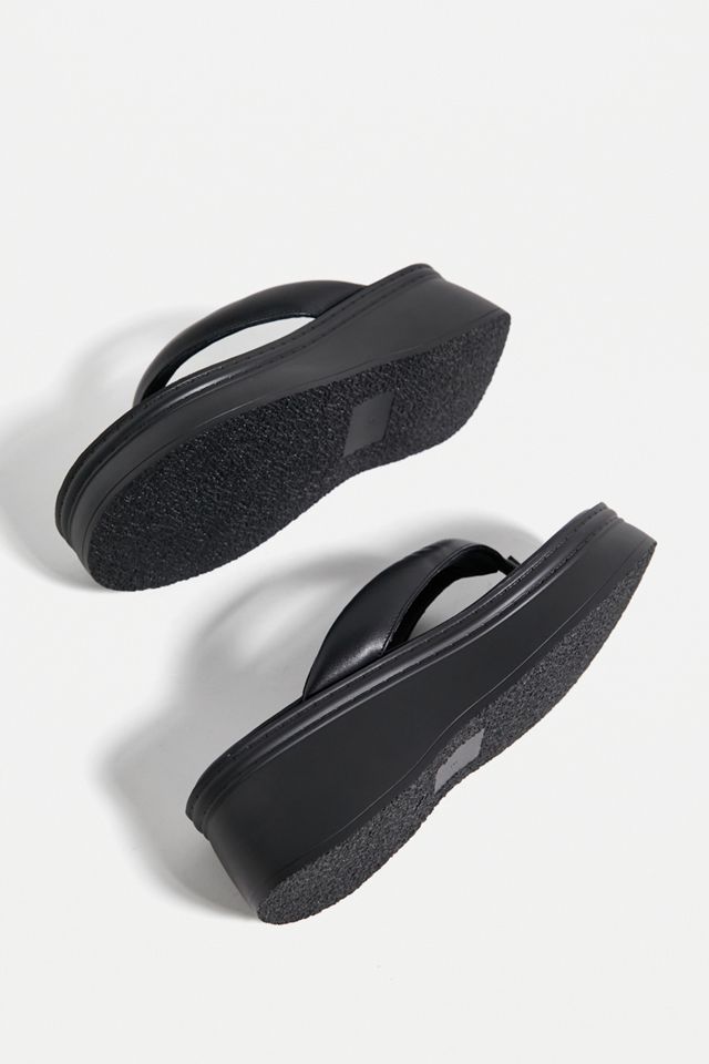 UO Black Sierra Platform Sandals  #4