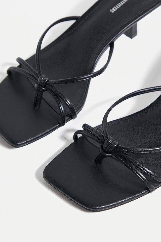 UO - Sandales à lanières à petits talons Sicily noires  #3