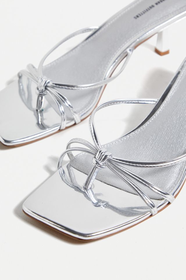 UO - Sandales à lanières à petits talons Sicily argent  #3