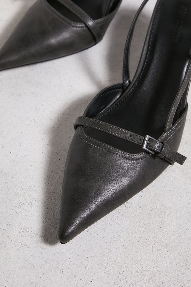 UO Tacchi Slingback Kitten Capri Neri #2